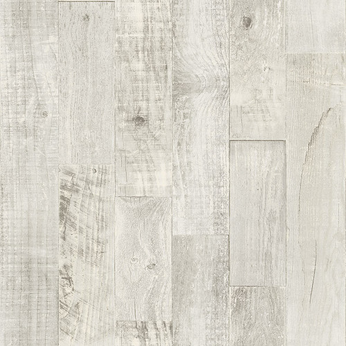 Chesapeake by Brewster 3118-12694 Birch & Sparrow Chebacco Light Grey Wooden Planks Wallpaper