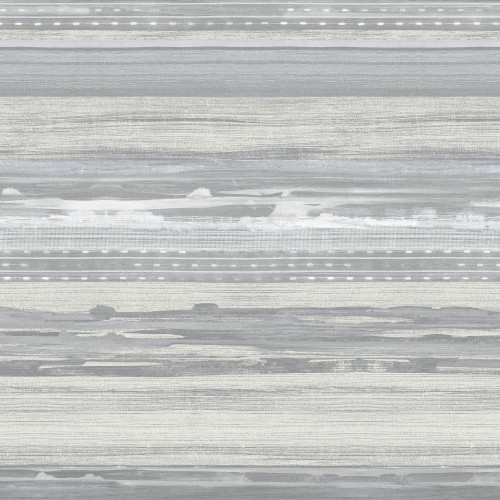 Wallquest RY31310 Horizon Brushed Stripe Cinder Gray and Ivory