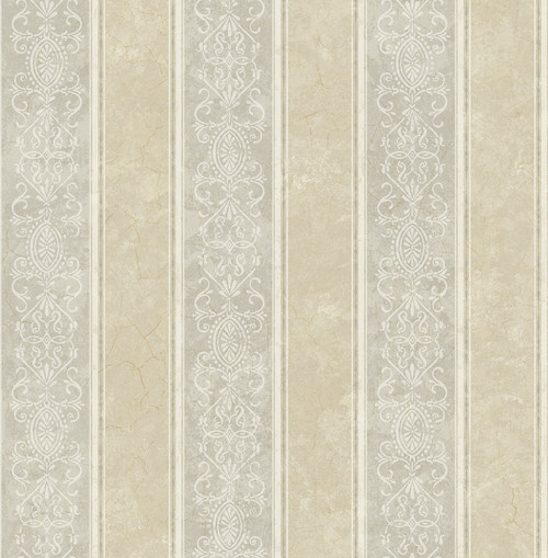 Manor House Stripe Wallpaper in Luster VF31508 from Wallquest