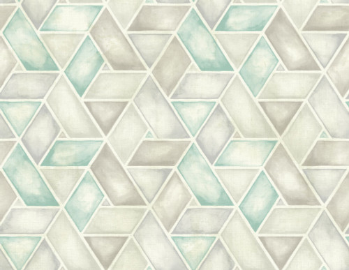 Seabrook wallpaper in Green, Neutrals LG91306