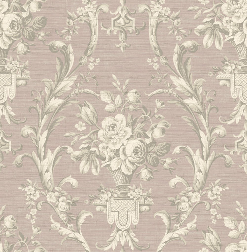 Antique Urn Wallpaper in Purple TX41309 from Wallquest