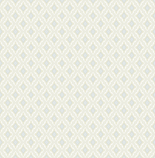 French Diamond Wallpaper in Dusty Blue FL91802 from Wallquest