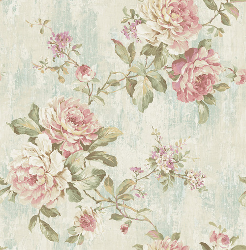 Blooming Rose Wallpaper in Springtime VF30611 from Wallquest