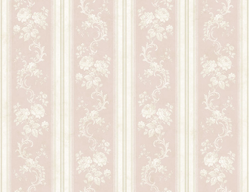 Trails Stripe Wallpaper in Rosy FL90505 from Wallquest