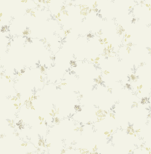 Petite Trails Wallpaper in Golden Gray FG70408 from Wallquest