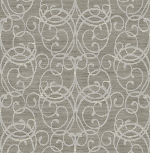 Seabrook wallpaper in Brown, Off White MT81118