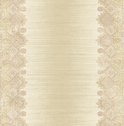 Paisley Stripe Wallpaper in Crimson RN70801 from Wallquest