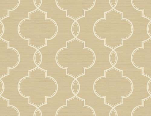 Kenneth James by Brewster 2765-BW40507 Geo Malo Wheat Sisal Ogee Wallpaper