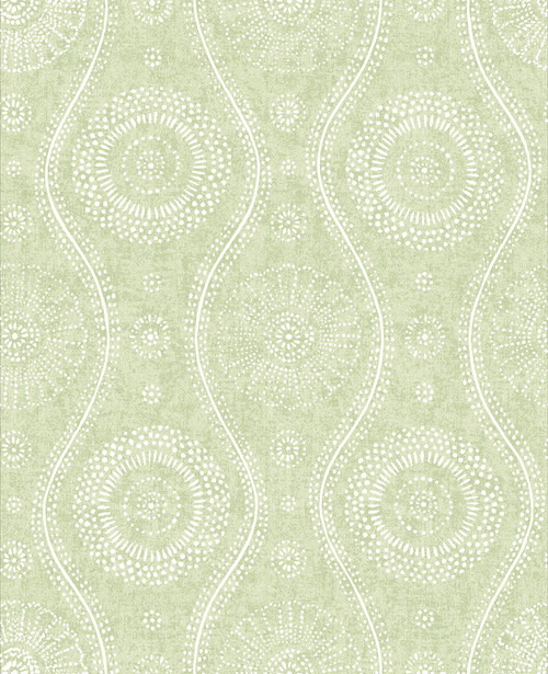 A-Street Prints by Brewster 2785-24822 Meadow Painterly Wallpaper Green