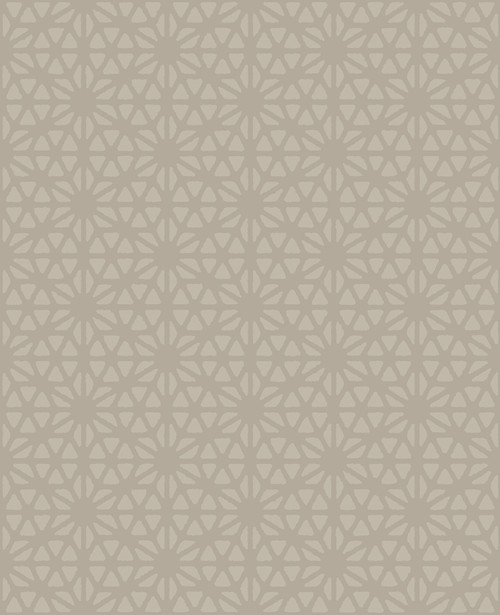 A-Street Prints by Brewster 2782-24548 Billie Taupe Geometric Wallpaper Taupe