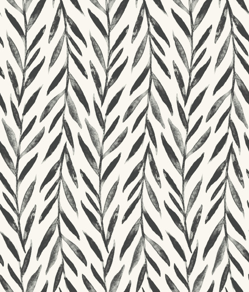 York Magnolia Home 3 Willow Wallpaper, Black