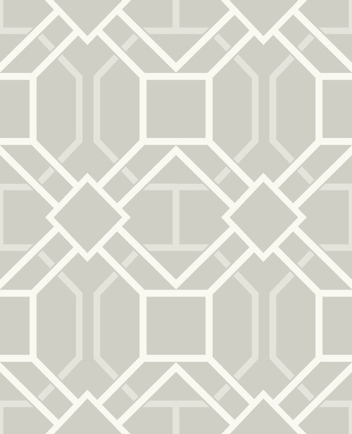 Brewster 2809-87707 Advantage Geo Dauphin Bone Lattice Wallpaper Bone