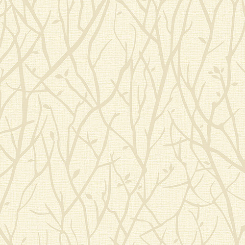 Brewster 2811-SY33023 Advantage Kaden Champagne Branches Wallpaper Champagne