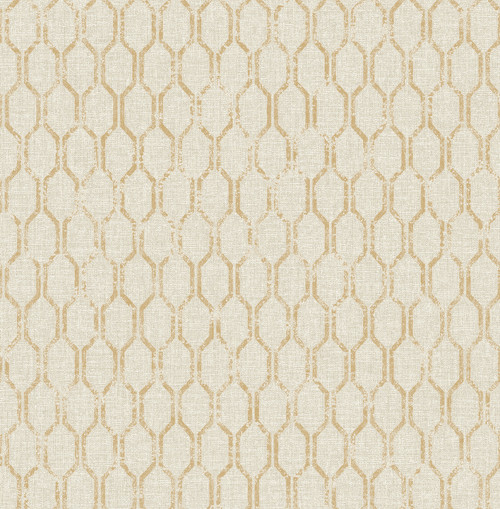 2834-25047 Elodie Neutral Geometric Wallpaper Modern Style Unpasted Non Woven Paper from Advantage Metallics Collection by Brewster Made in Great Britain