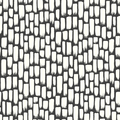York Wallcoverings Risky Business 2 RY2710 Sumi-E Removable Wallpaper; Black/White