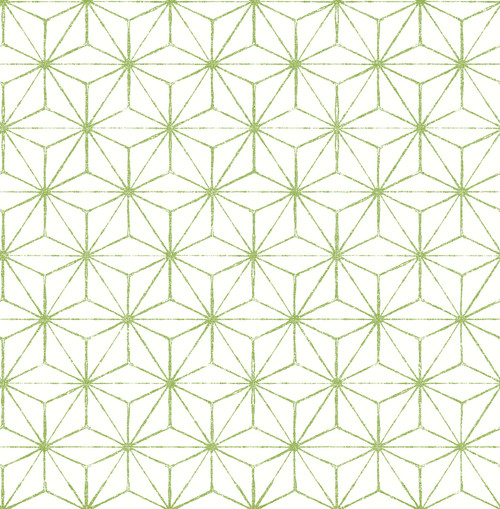 A-Street Prints by Brewster 2764-24312 Mistral Orion Green Geometric Wallpaper