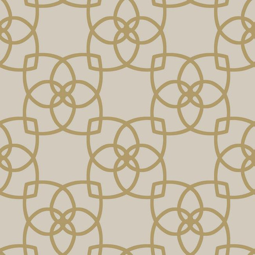 York Wallcoverings Y6200202 Dazzling Dimensions Serendipity Wallpaper Cream, Metallic Gold