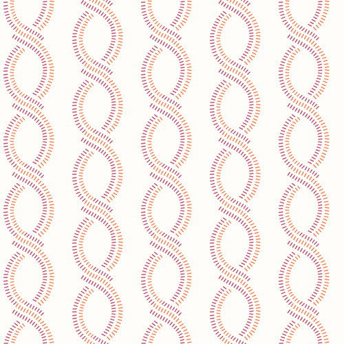 A-Street Prints by Brewster 2697-78063 Helix Pink Stripe Wallpaper