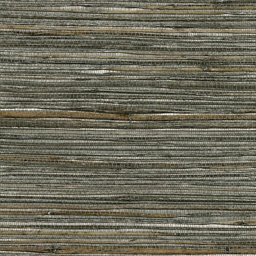 Kenneth James by Brewster 2732-80007 Fujian Silv er Grasscloth Wallpaper