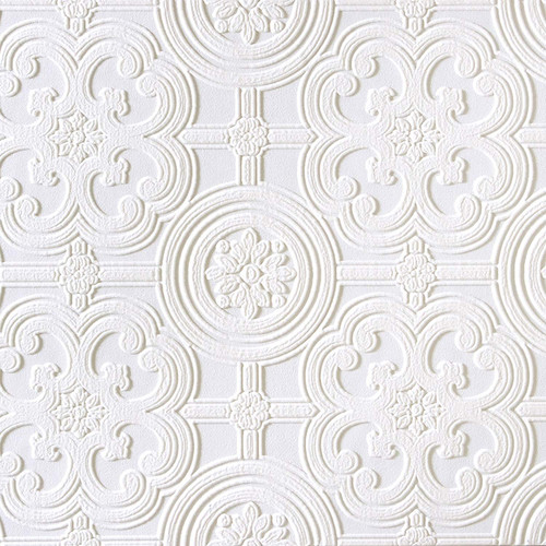 Brewster RD80029 Egon Paintable Textured Vinyl Wallpaper white