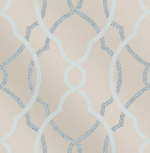 A-Street Prints by Brewster 2697-87303 Sausalito Light Blue Lattice Wallpaper