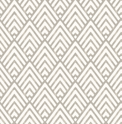 Brewster 2704-21825 For Your Bath III Vertex Taupe Diamond Geometric Wallpaper