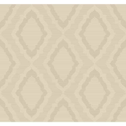 York Wallcoverings Candice Olson Decadence Amulet Wallpaper, Beige