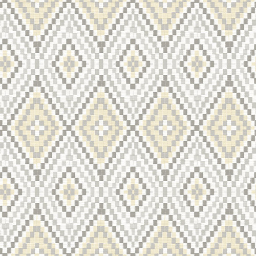 Chesapeake by Brewster 3118-12711 Birch & Sparrow Ganado Beige Geometric Ikat Wallpaper