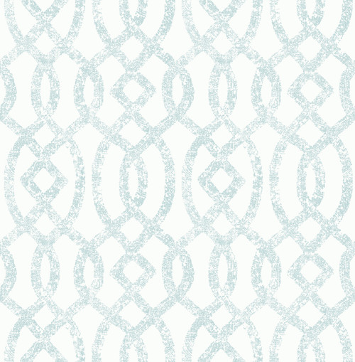 A-Street Prints by Brewster 2793-24723 Ethereal Sky Blue Trellis Wallpaper