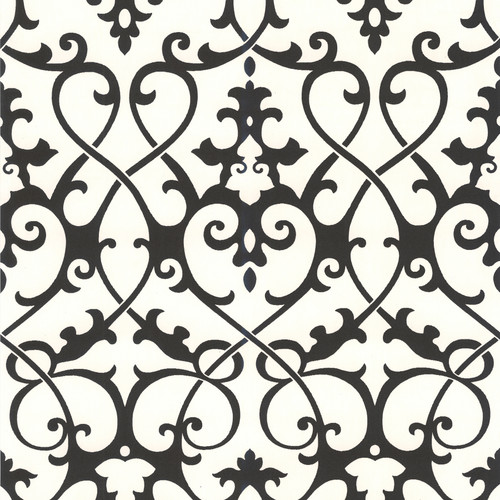 Kitchen, Bath and Bed Resource IV by Brewster 414-62917 Jacques Black Ironwork Wallpaper