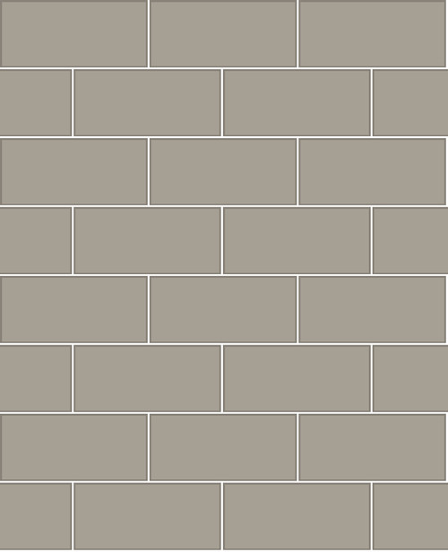 KItchen & Bath Essentials by Brewster 2766-23753 Parkway Grey Subway Tile Wallpaper