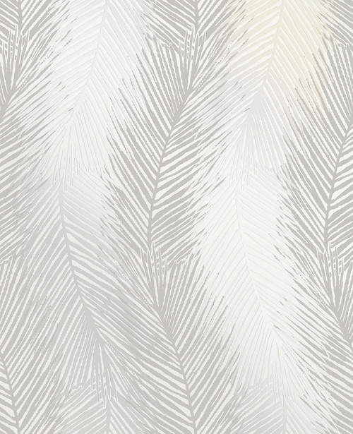 Decorline by Brewster 2735-23340 Wheaton Silver Leaf Wave Wallpaper