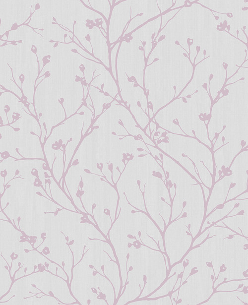 KItchen & Bath Essentials by Brewster 2766-42035 Orchis Lavender Flower Branches Wallpaper