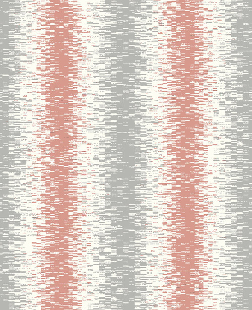 A-Street Prints by Brewster 2782-24518 Quake Coral Abstract Stripe Wallpaper Coral