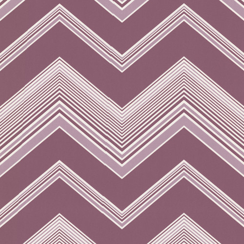 Decorline by Brewster 2533-20241 Elements Bearden Purple Zig Zag Wallpaper