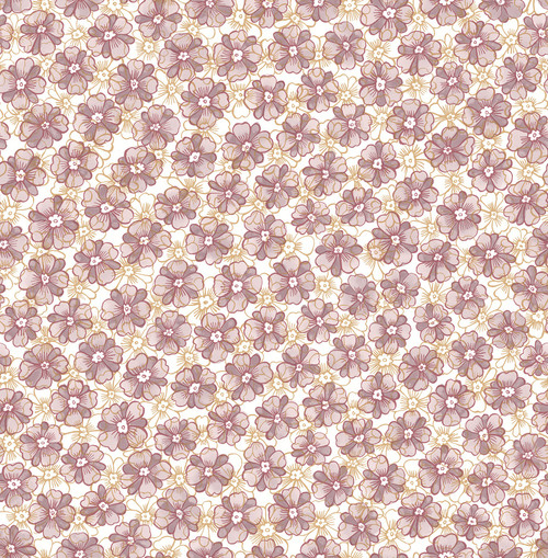 Brewster 2657-22226 Allison Lavender Floral Wallpaper
