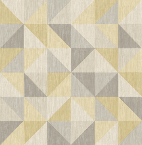 A-Street Prints by Brewster 2697-22623 Puzzle Yellow Geometric Wallpaper