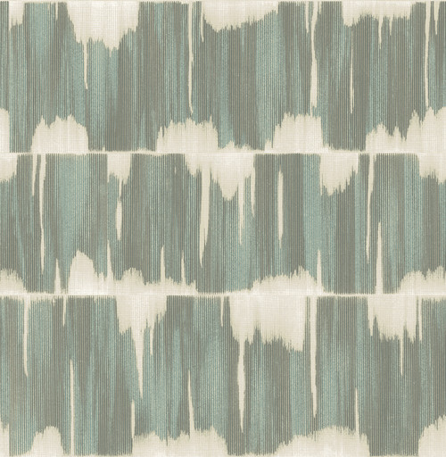 A-Street Prints by Brewster 2764-24343 Mistral Serendipity Teal Shibori Wallpaper