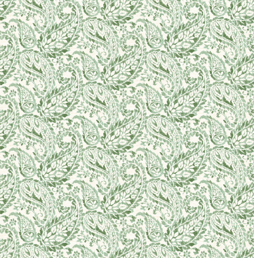 Brewster 2657-22211 Adrian Green Paisley Wallpaper