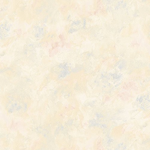 Norwall Rose Garden 2 RG35745 Textured Leaves Wallpaper Cream, Pink, Blue