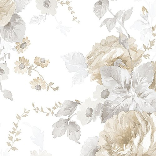 Cavalier Wall Liner RG35723 Rose Garden 2 La Rosa Wallpaper Beige, Grey