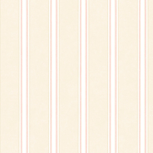 Norwall Wallcoverings AB27638 Abby Rose 3 Shabby Stripe Wallpaper Cream/Pink/Light/Green