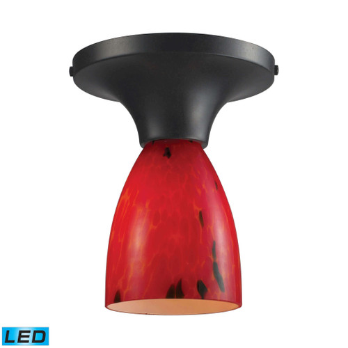 Celina 1 Light LED Semi Flush  ELK 10152/1DR-FR-LED Dark Rust