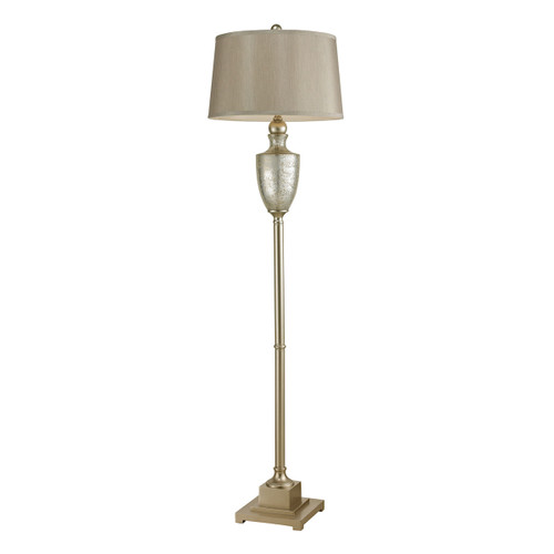 Dimond lighting 113-1139-LED Elmira Antique Mercury Glass LED Floor Lamp With Silver Accents