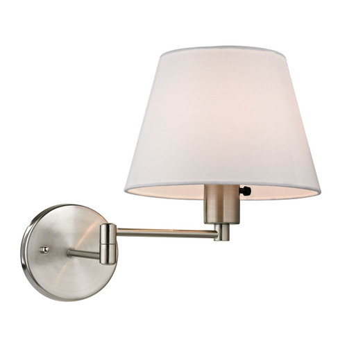 Avenal 1 Light Swingarm Sconce In Brushed Nickel ELK 17153/1