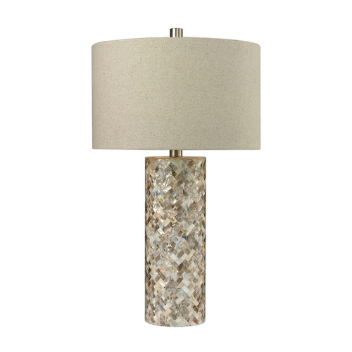 Dimond lighting by Elk D2608 Herringbone Table Lamp In Natural Mother of Pearl