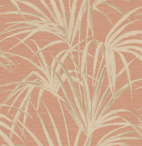 Kitchen Bed Bath IV by Brewster 2686-21718 Reed Red Palm Wallpaper