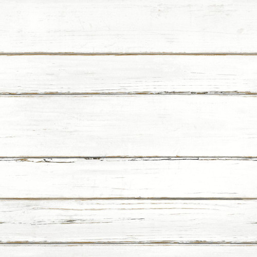 York Wallcoverings FH4006 Shiplap Planks Wallpaper White
