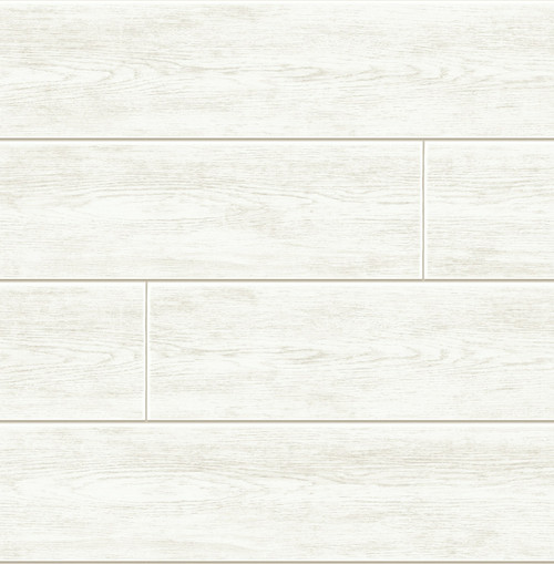 GW1002 White Shiplap Peel & Stick Wallpaper 20.5 in. x 18 ft. = 30.75 sq.ft