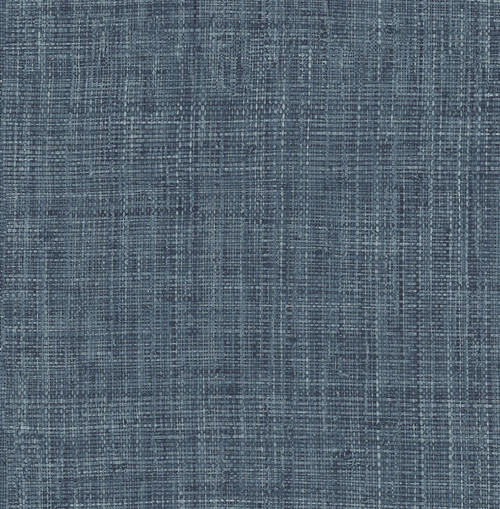 Raffia Wallpaper in Navy Blue IM71902 from Wallquest